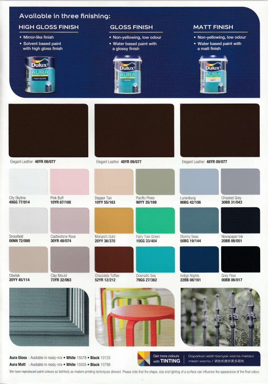 Dulux ICI Aura Hi Gloss Wood & Metal 1L